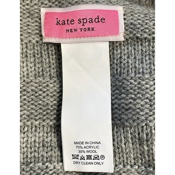 Kate-spade-new-york Women's Grey Cardigan NWT $148 Retail - Picture 3 of 5